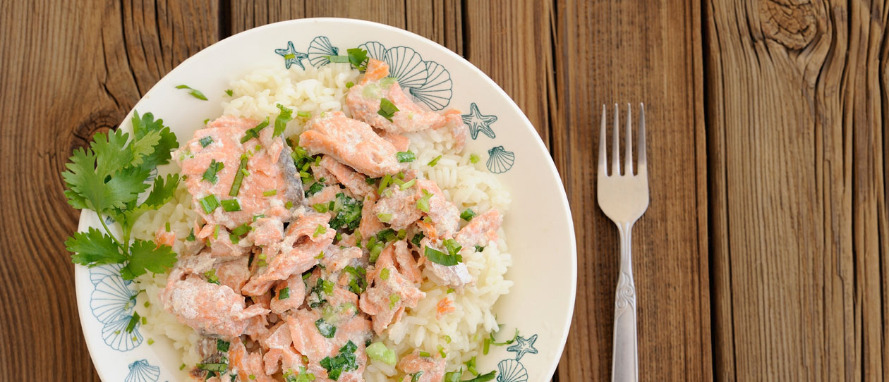 Salmon and lemon risotto