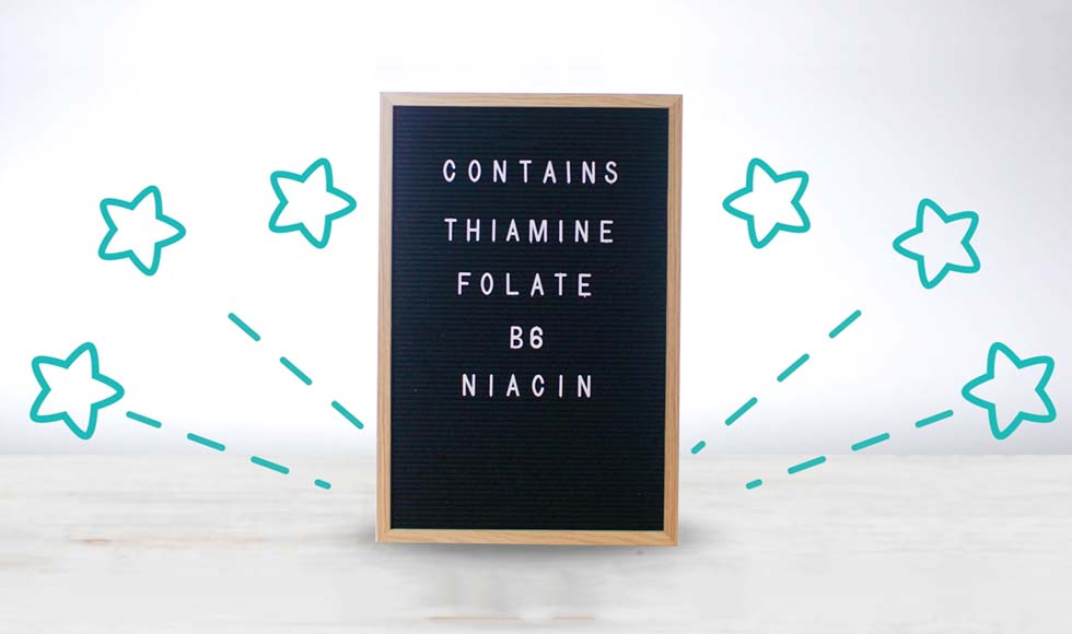 Blackboars with B vitamin names