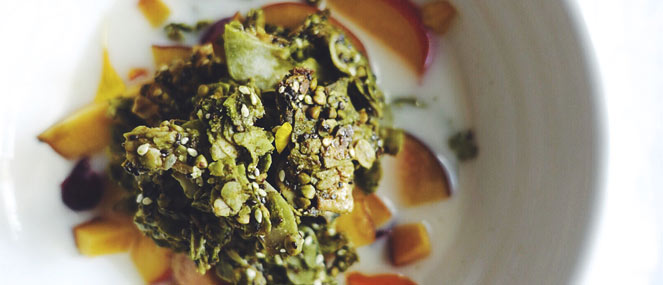 Matcha sesame granola