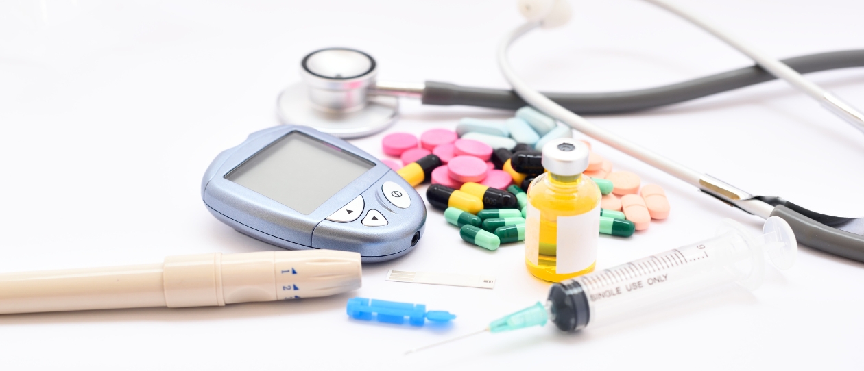 Equipment, medications and supplements needed to support and treat diabetes